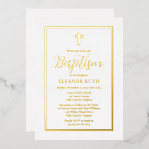 Simple Elegant Minimalist Baptism