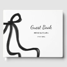 Simple Elegant Minimalist Black Bow