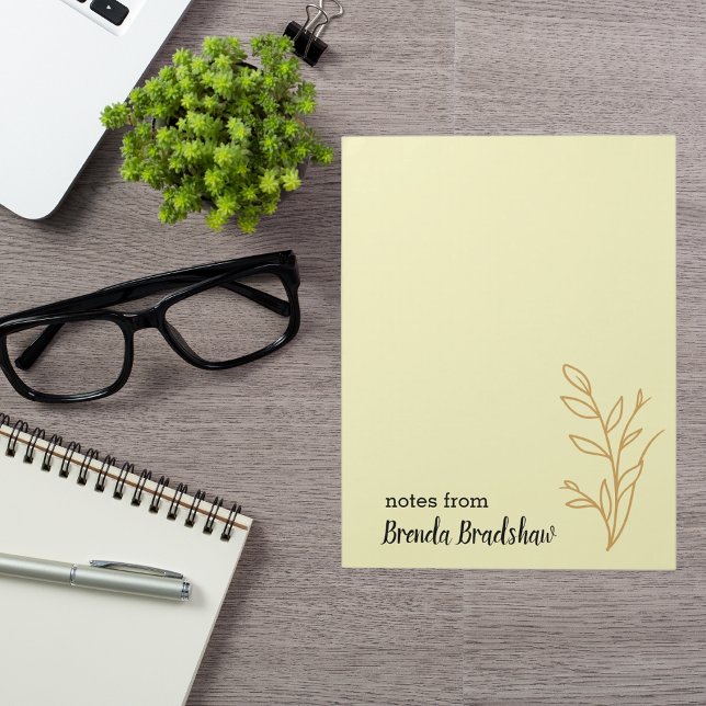 Simple Elegant Minimalist Boho  Notepad (Creator Uploaded)