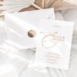 Simple Elegant Minimalist Classic White Wedding In Invitation<br><div class="desc">Invite family and friends with this classic minimalist wedding invitation. Personalise this elegant wedding invitation by adding names, date, time, venue and other event details. To change details, click «Details». To move the text or change the size, font, or colour, click «Edit using Design Tool». Designed to coordinate with for...</div>