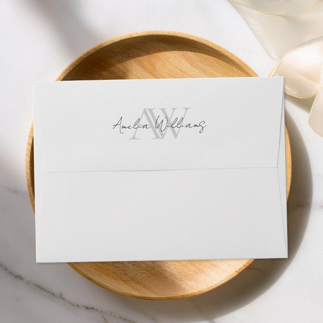 Simple Elegant Minimalist Monogram Envelope (Creator Uploaded)
