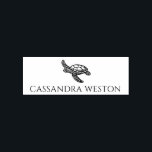 Simple Elegant Minimalist Name, Sea Turtle #4-7 Self-inking Stamp<br><div class="desc">Simple Elegant Minimalist Name,  Sea Turtle Design,  perfect for the top or bottom of stationery and note cards,  envelopes ==========</div>