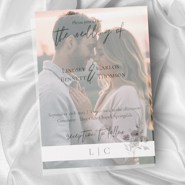 Simple elegant minimalist navy calligraphy acw01fr vellum invitations (Creator Uploaded)