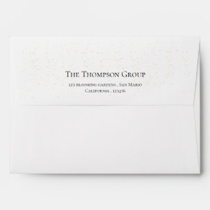 Simple Elegant Minimalist Red Address Envelope