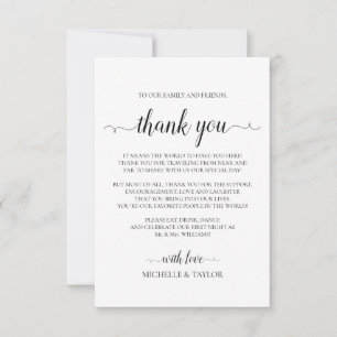 Simple Elegant Minimalist Thank You Card