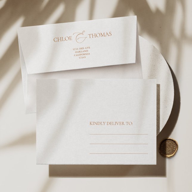 Simple Elegant Minimalist White Wedding Envelope (Creator Uploaded)