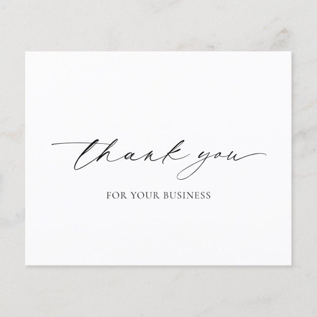 Simple Elegant Modern Budget Business Thank You Flyer (Front)