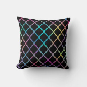 Simple Elegant Modern Colourful Moroccan Pattern   Cushion