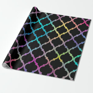 Simple Elegant Modern Colourful Moroccan Pattern Wrapping Paper