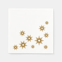 Simple Elegant Modern Gold Starburst Design 