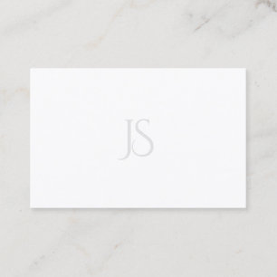 Simple Elegant Modern Minimalist Monogram Template Business Card