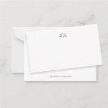 Simple Elegant Modern Monogram Card<br><div class="desc">Simple Elegant Monogram Minimalist Personalized Flat Note Card.</div>