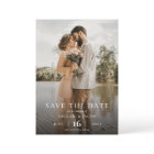 Simple Elegant Modern Photo Wedding Save the Date