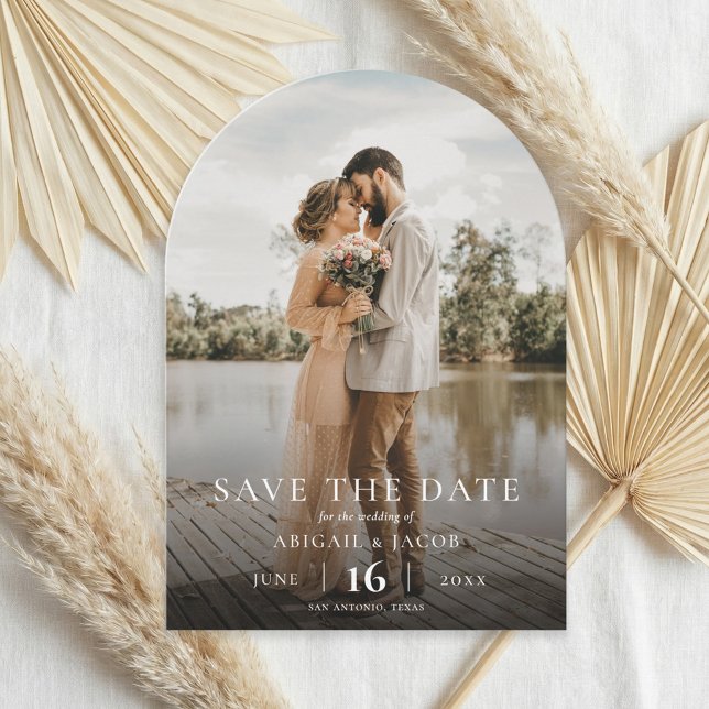 Simple Elegant Modern Photo Wedding Save the Date (Creator Uploaded)
