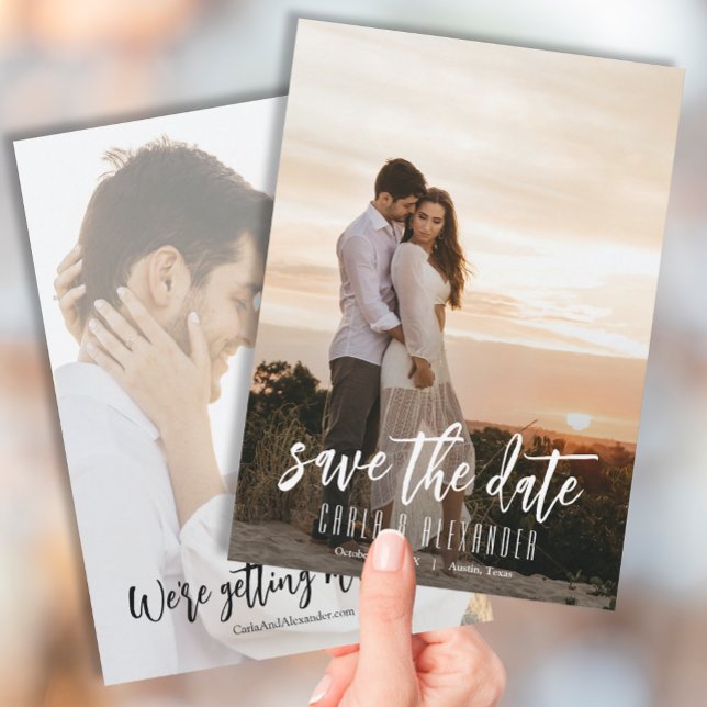 Simple Elegant Modern Photo Wedding Save The Date (Creator Uploaded)