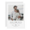 Simple Elegant Modern Photo Wedding Save the Date