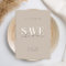 Simple Elegant Modern Taupe Beige Chic Wedding