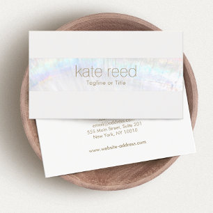 Simple Elegant Modern White Business Card
