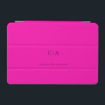 Simple, elegant monogram iPad mini cover<br><div class="desc">Modern,  simple,  elegant monogram ipad,  neon-pink.
Just edit your product in a few minutes. You can change the font/size/colour and position using "further personalise".</div>