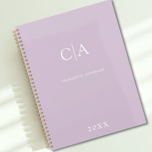 Simple, elegant monogram planner