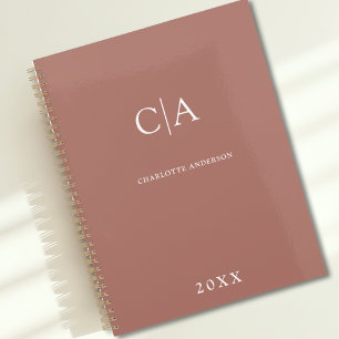 Simple, elegant monogram planner