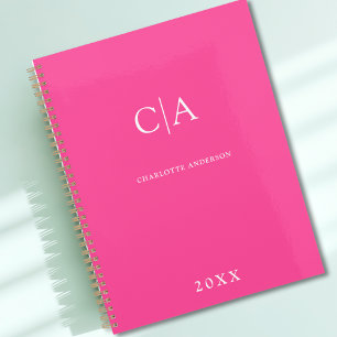 Simple, elegant monogram planner