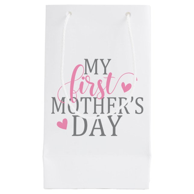 Simple & Elegant My First Mother's Day | Gift Bag (Front)