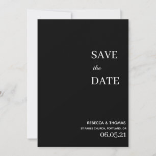 simple elegant non photo save the date