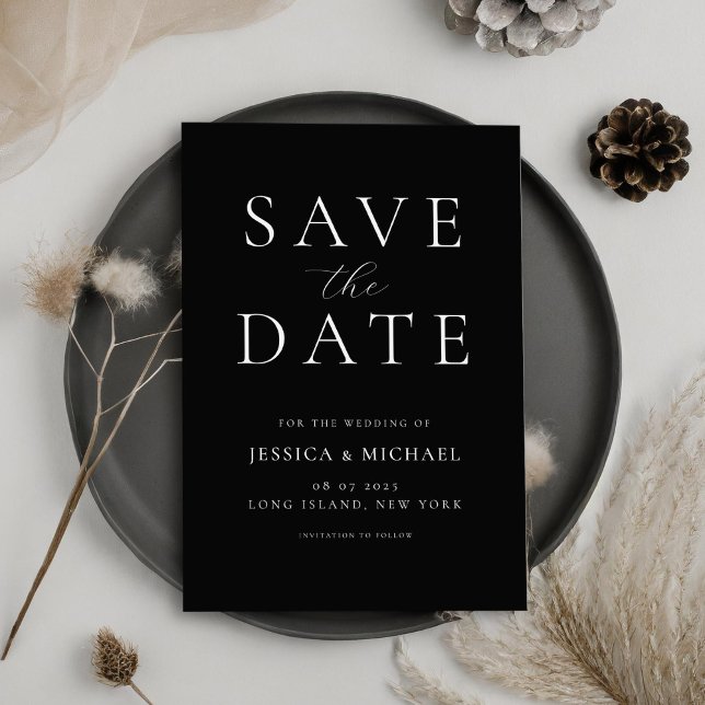 Simple Elegant Non-Photo Wedding Save the Date (Creator Uploaded)