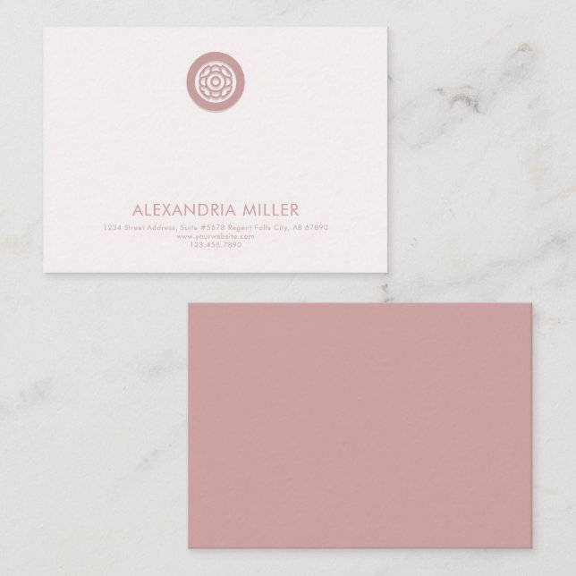 Simple Elegant Note Card (Front/Back)