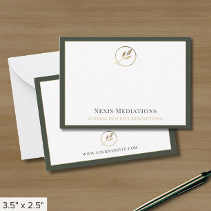 Simple Elegant Note Cards with Logo