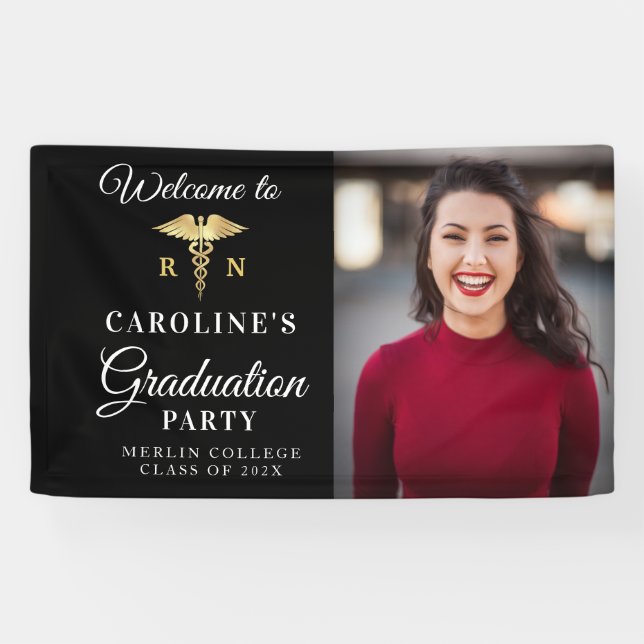 simple elegant nursing graduation Banner (Horizontal)