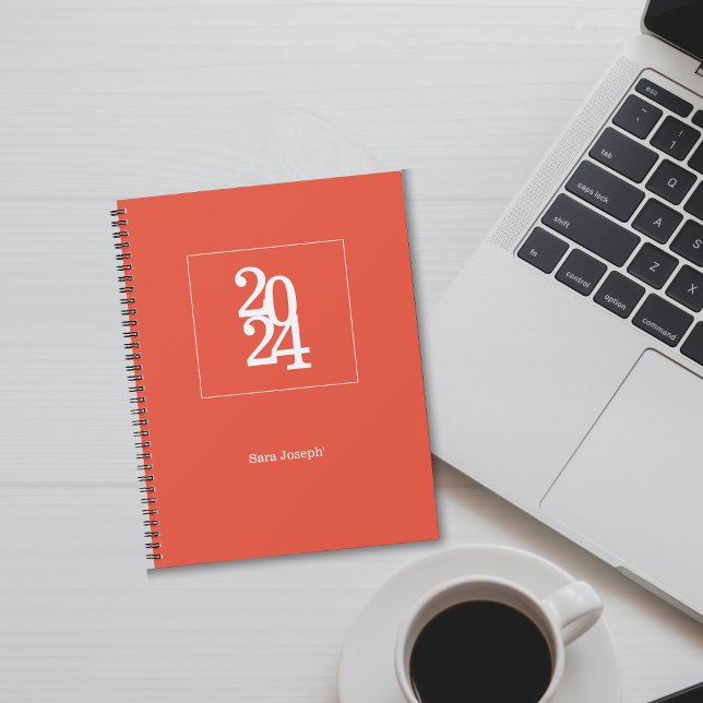 Simple Elegant Orange Weekly Monthly Planner (Creator Uploaded)