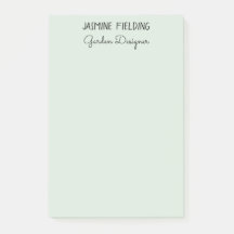 Simple Elegant Pale Sage Green Garden Designer
