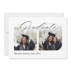 Simple Elegant Photo Collage Graduation Card
