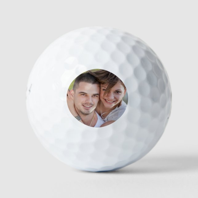 Simple Elegant Photo Golf Balls (Front)