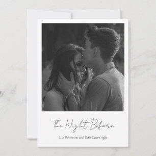 Simple Elegant Photo Modern Rehearsal Dinner Invitation