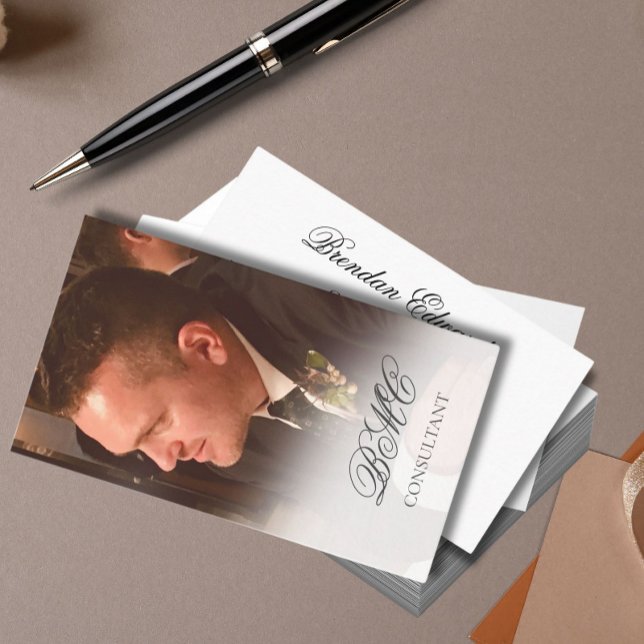 Simple Elegant Photo Professional Business Card (Creator Uploaded)