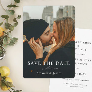 Simple Elegant Photo Save the Date Template