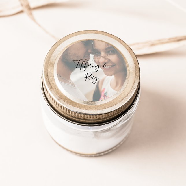 Simple Elegant Photo Wedding Envelope Seals (Creator Uploaded)