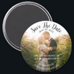Simple Elegant Photo Wedding Modern Whimsy Magnet<br><div class="desc">Simple,  elegant,  whimsical,  modern photo Wedding,  Save the Date magnet. You can personalise it with your details.</div>