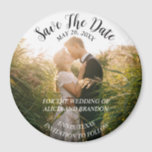 Simple Elegant Photo Wedding Modern Whimsy Magnet<br><div class="desc">Simple,  elegant,  whimsical,  modern photo Wedding,  Save the Date magnet. You can personalise it with your details.</div>