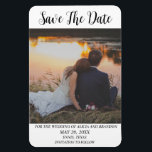 Simple Elegant Photo Wedding Modern Whimsy Magnet<br><div class="desc">Simple,  elegant,  modern photo Wedding,  Save the Date magnet. You can personalise it with your details.</div>