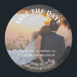 Simple Elegant Photo Wedding Modern Whimsy Magnet<br><div class="desc">Simple,  elegant,  modern photo Wedding,  Save the Date magnet. You can personalise it with your details.</div>