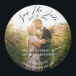 Simple Elegant Photo Wedding Modern Whimsy Magnet<br><div class="desc">Simple,  elegant,  whimsical,  modern photo Wedding,  Save the Date magnet. You can personalise it with your details.</div>