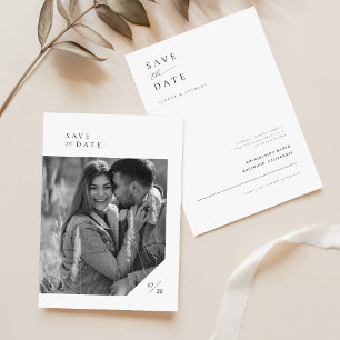 Simple Elegant Photo Wedding Save The Date