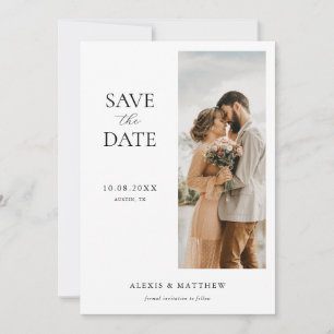 Simple Elegant Photo Wedding Save The Date