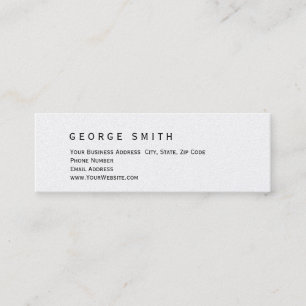 Simple Elegant Plain Trendy Business Card