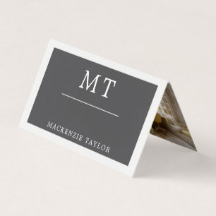 Simple Elegant Professional 3 Photo Business Card