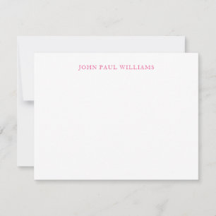 Simple Elegant Professional Classic Magenta Pink Card